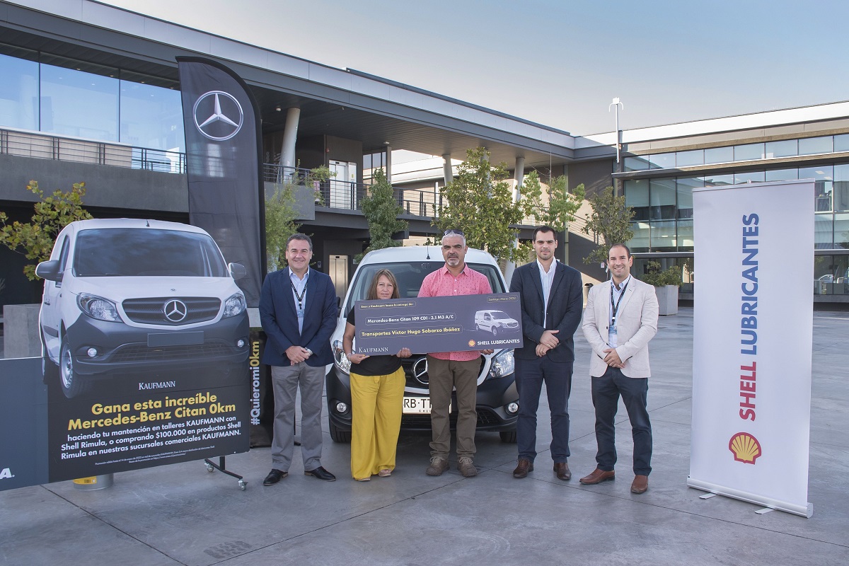Shell Rimula y Kaufmann regalaron un Mercedes-Benz cero kilómetros