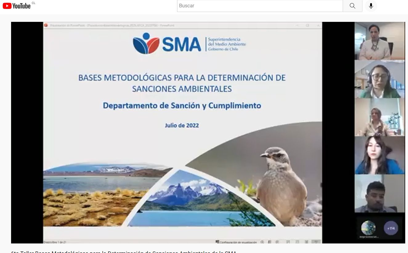 SMA dictó Taller sobre Bases Metodológicas para Determinación de Sanciones Ambientales