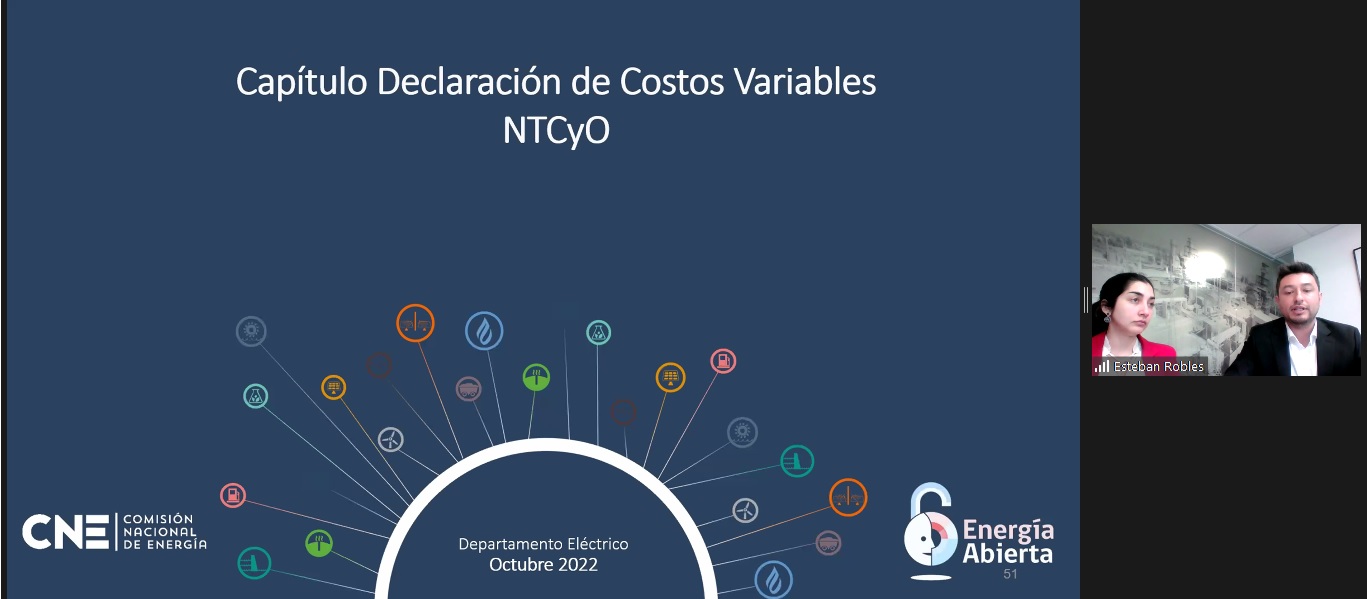 CNE muestra principales contenidos de capítulo de declaración de Costos Variables de la NTCyO