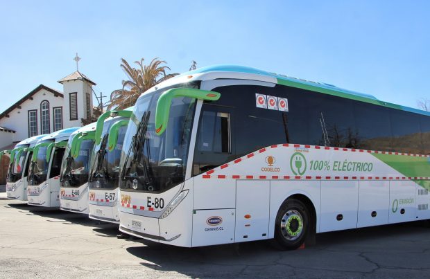 División Chuquicamata de Codelco pone en marcha flota de buses eléctricos