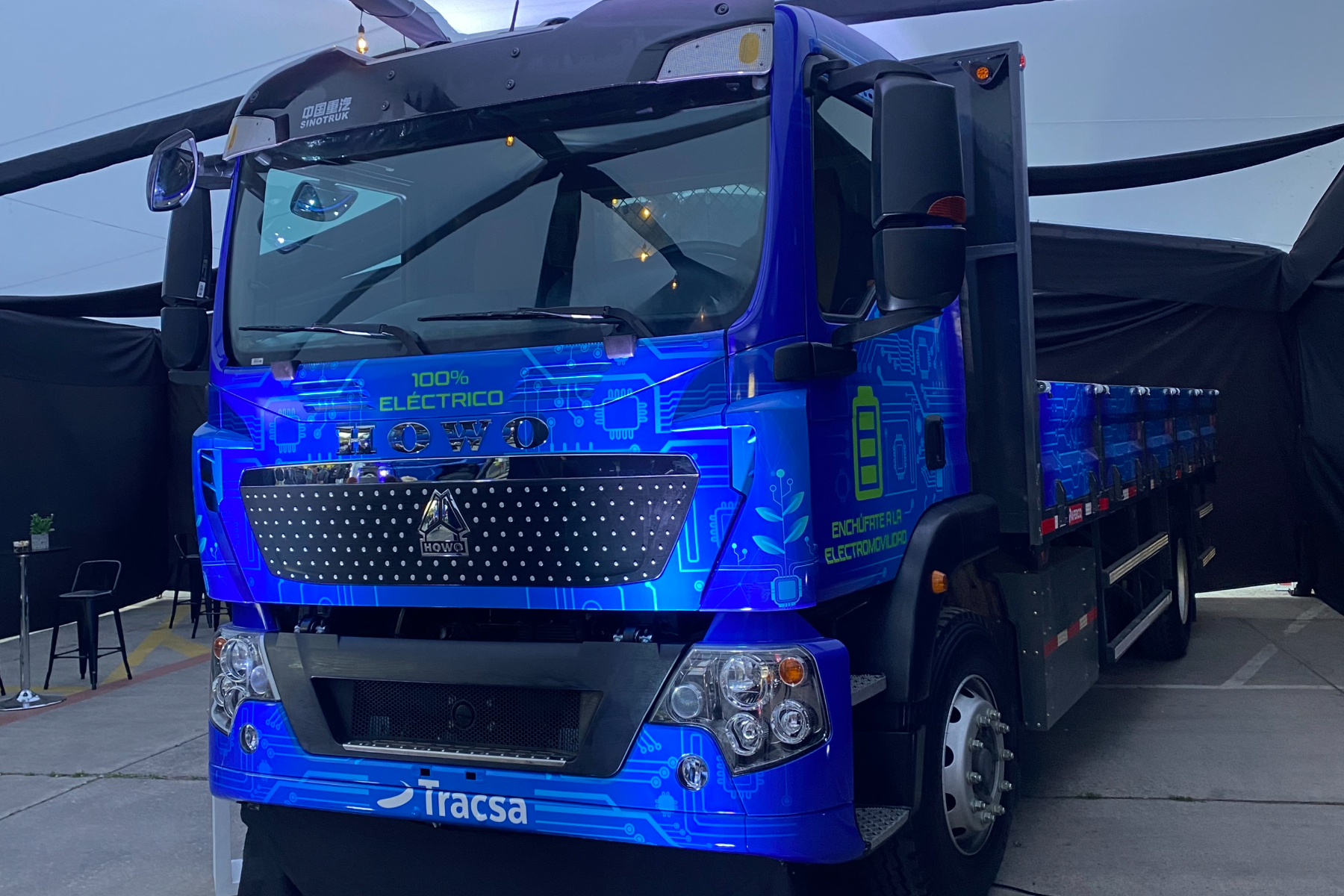 Empresa de camiones trae a Chile el primer modelo Sinotruk 100% eléctrico