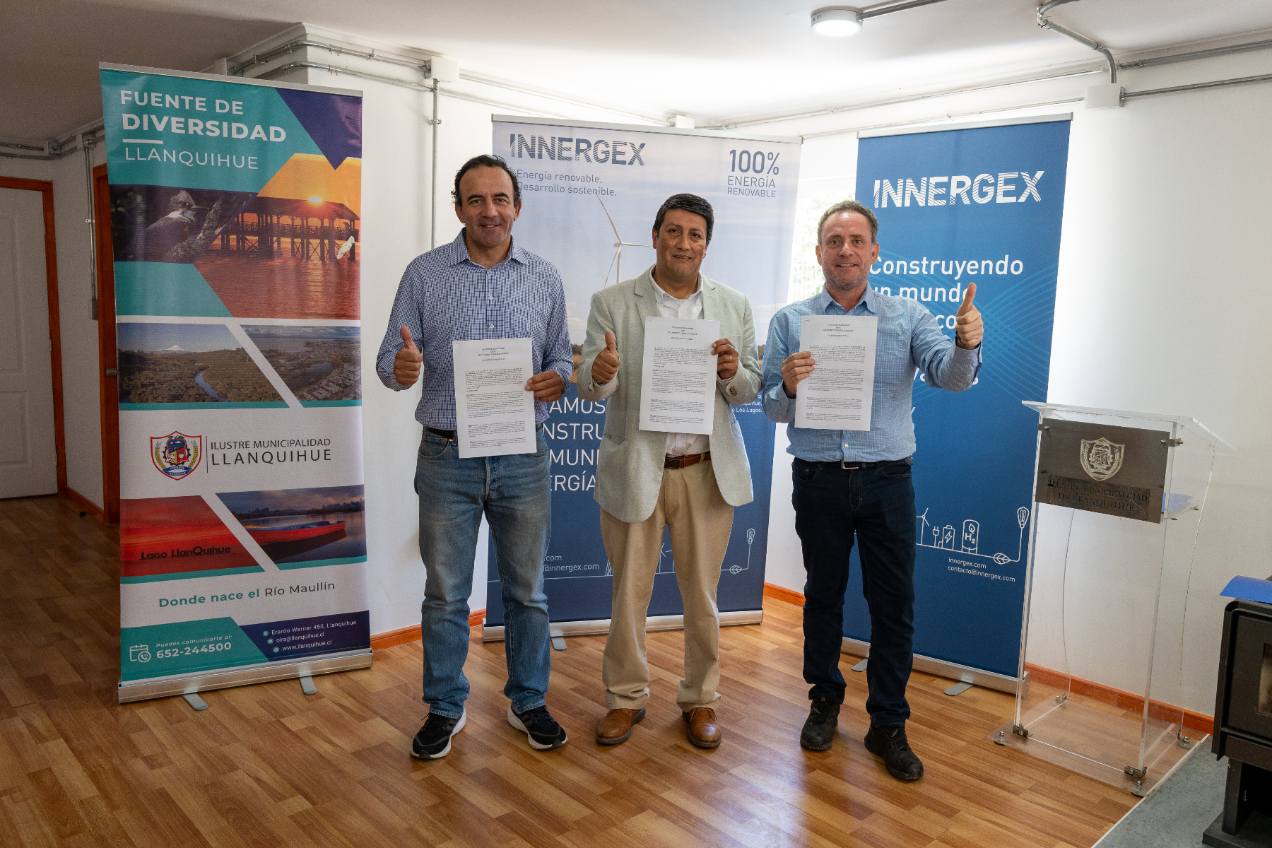 Innergex Energía Renovable y Municipalidad de Llanquihue firman convenio de colaboración