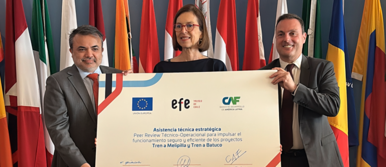Unión Europea, CAF y EFE lanzan asistencia técnica para preparar operación de los trenes a Melipilla y Batuco